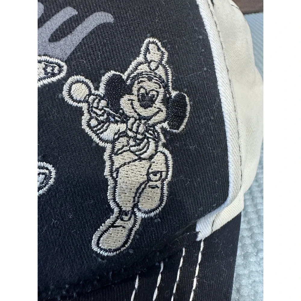 VTG Y2K Disney Mickey Mouse Classic‎ Black Authentic Baseball Cap Hat Strapback